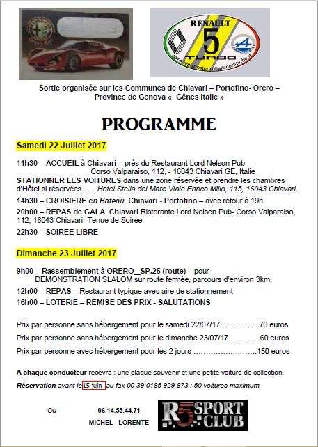 Sortie Italie Sortie Italie